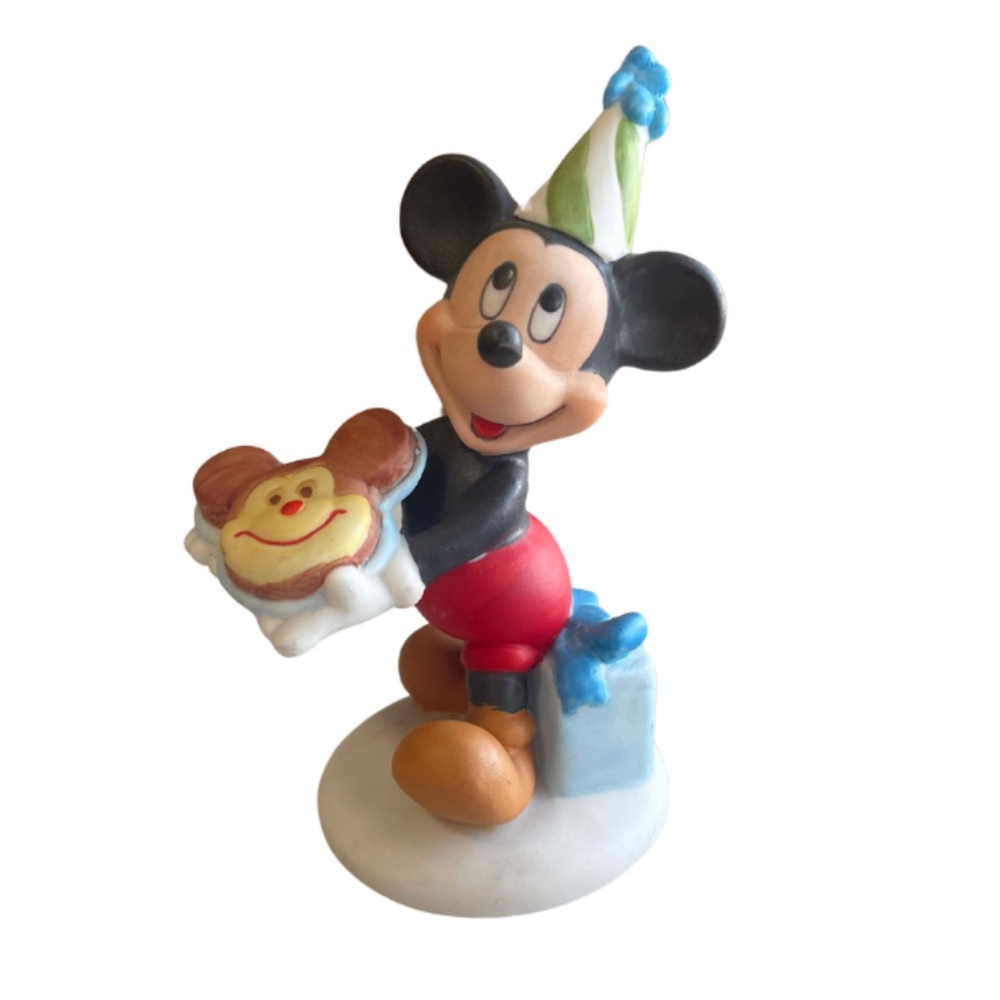 Disney Birthday Mickey Mouse Porcelain Figurine